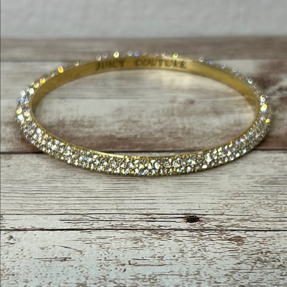 Juicy Couture Gold and Silver Crystal Embellished Bracelets